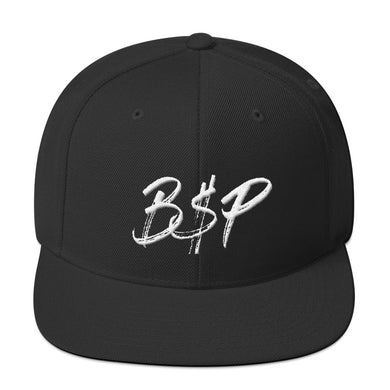 B$P Script Snapback Hat